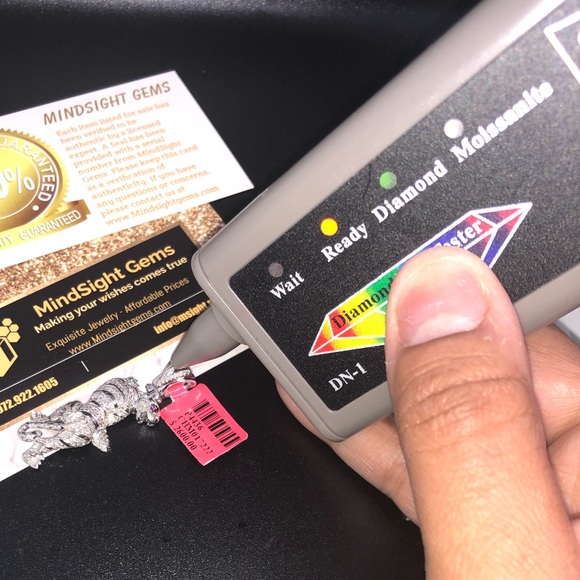 Mesmerizing REAL DIAMOND Custom tiger pendant WOW! - Picture 3 of 15